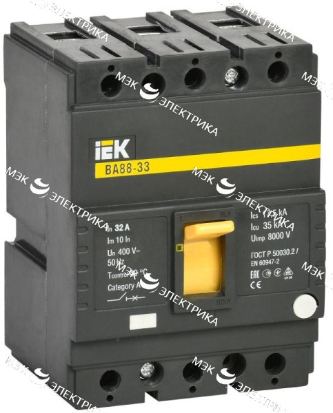 Выключатель автоматический 3п 32А 35кА ВА 88-33 IEK SVA20-3-0032
