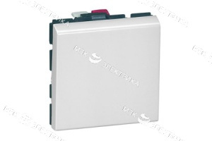 Переключатель 2 мод. 10АХ Белый Legrand Mosaic(77011)