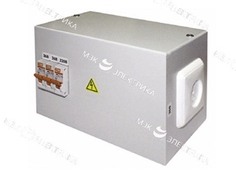 Ящик с понижающим трансформатором ЯТП- 0,63 220/12 IP65(ОСМ) (3 авт)
