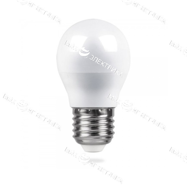 Лампа светодиодная E27- 5W-2700К LB-38 (шар) Feron