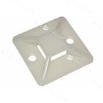 Площадка самоклеящаяся 20х20 под хомуты бел. (уп.100шт) IEK UHP30-20-100