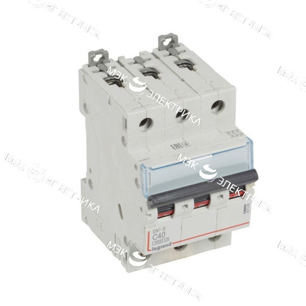 Выключатель автоматический модульный 3п C 40А 6кА DX3-E 6000 3мод. 230/400В Leg 407295