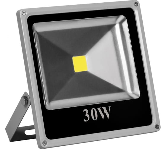 Прожектор светодиодный 30W LL-273 квадрат 1LED /2400Lm/230W/6400K/IP65 Feron