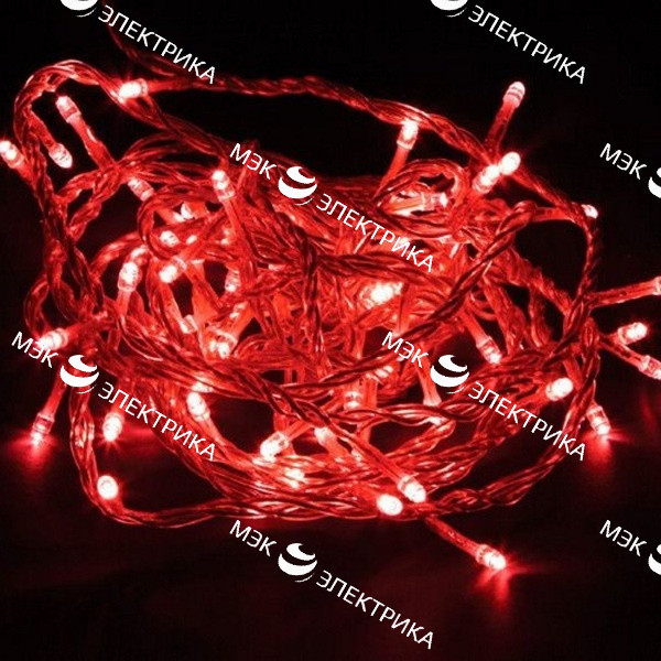 Гирлянда линейная красная 4м, CL03