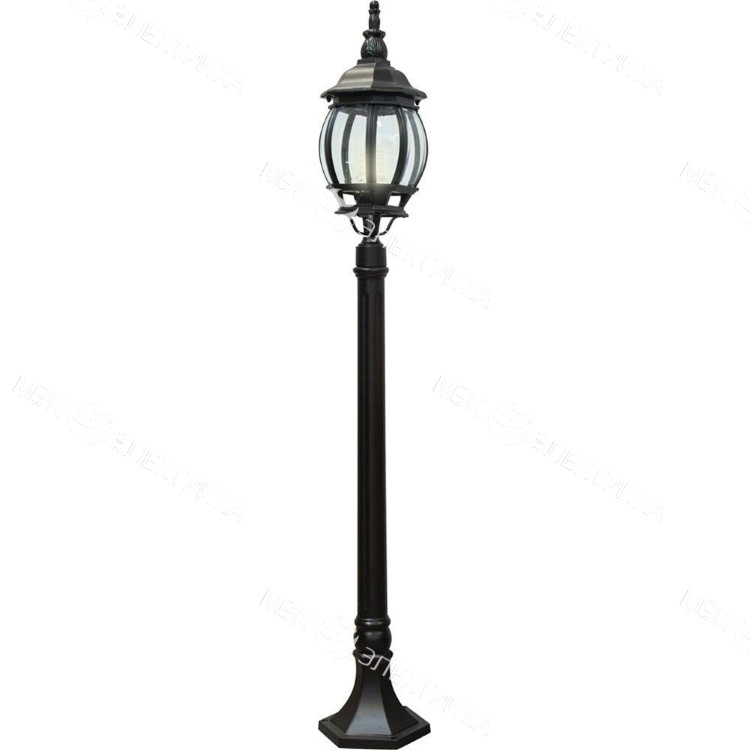 Светильник садово-парковый 100W 230V E27 черный, 8110 "Классика" Feron