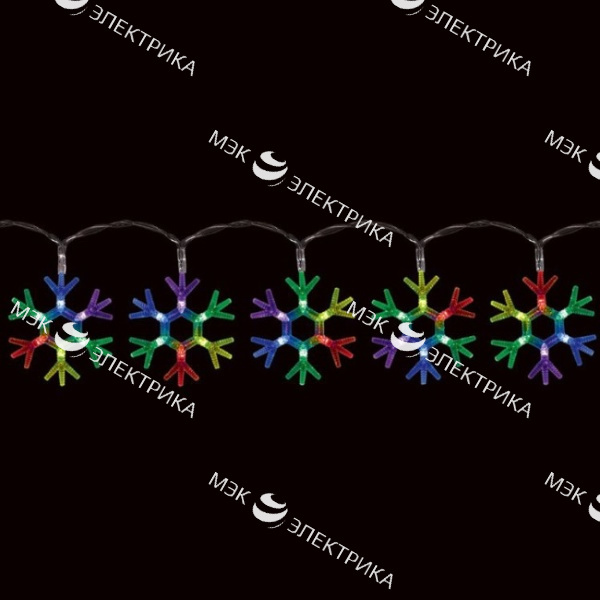 Гирлянда "Ледяные снежинки", CL58