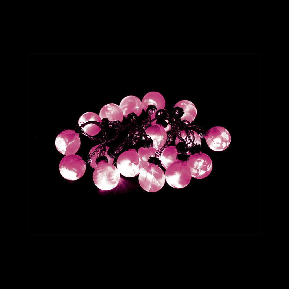 Гирлянда 3V 20 LED белый, цвет стекла: красный, 1.2W, 20mA, батарейки 2*АА, IP 20, шнур 0,5м х0,12м