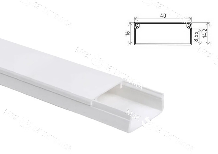 Кабель-канал КЭ 40х16 "Лигран" L-2 м Т (48м)