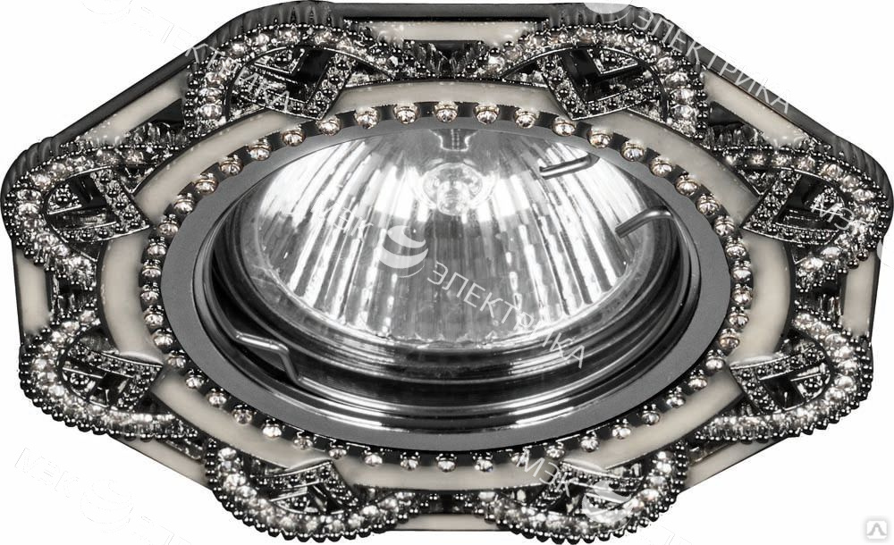 Светильник потолочный MR16 Max35W 220V G5.3, черный,хром, CD2053