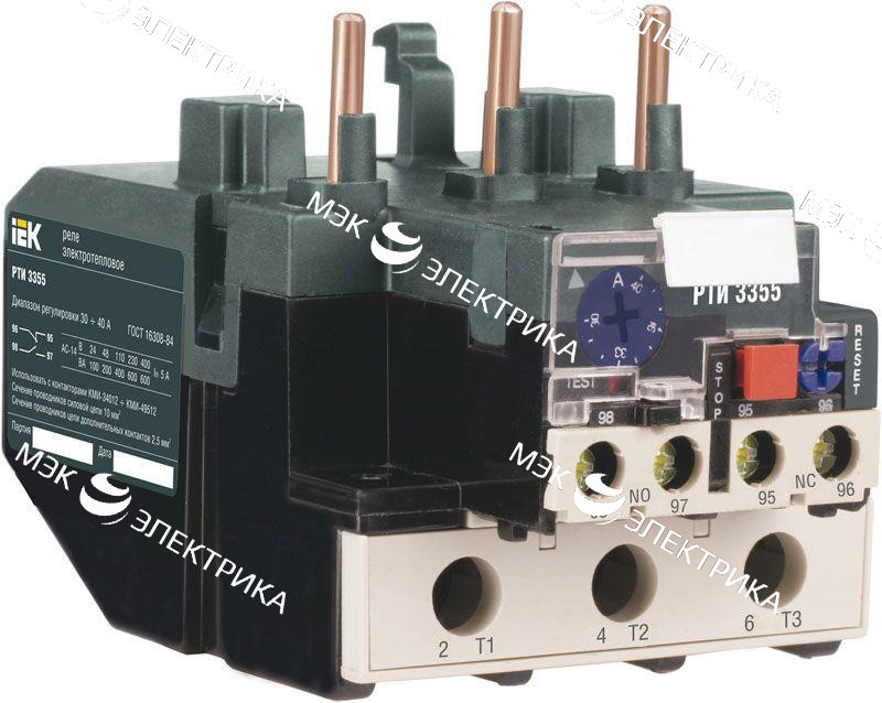Реле тепл. РТИ 3355 30-40А IEK DRT30-0030-0040