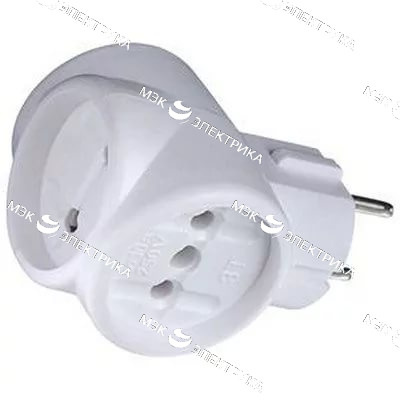 Тройник Токер унивирсальный б/з белый (М)