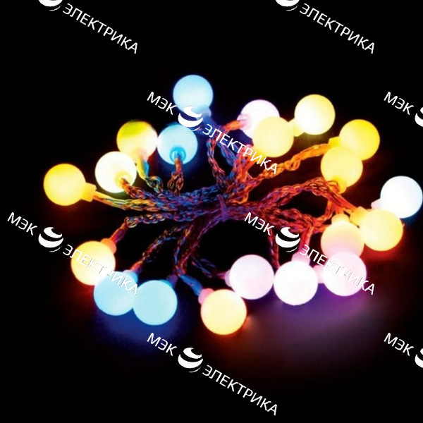 Гирлянда "Шарики на присоске" мульти, CL555 