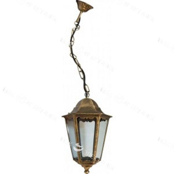 Светильник садово-парковый, 100W 230V E27 черное золото, 6205/PL6205