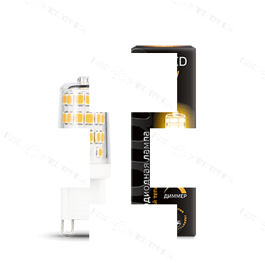 Лампа светодиодная G9-3W-2700K AC185-265V Gauss LED диммируемая