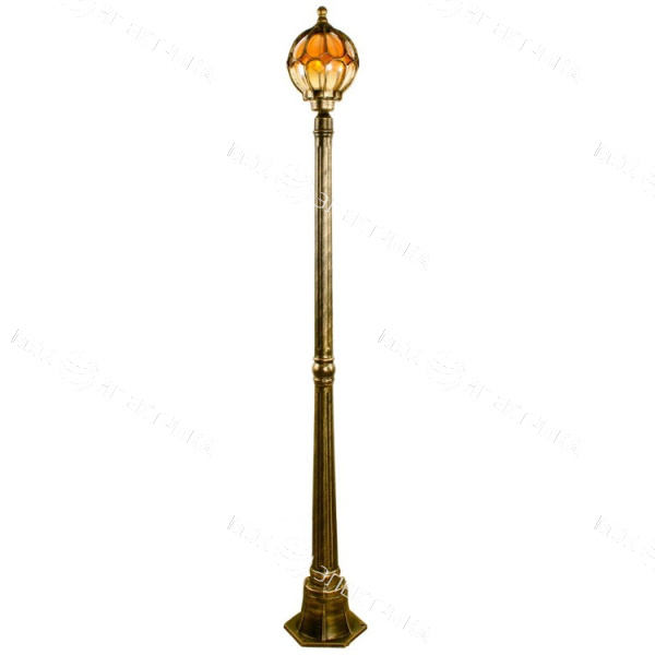 Светильник садово-парковый, 60W 230V E27 черное золото, IP44, PL3807