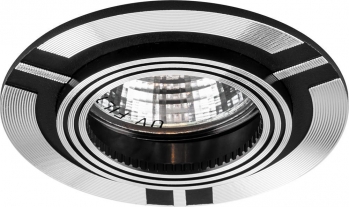 Светильник встраиваемый Feron DL238 потолочный MR16 G5.3 черный-алюминий