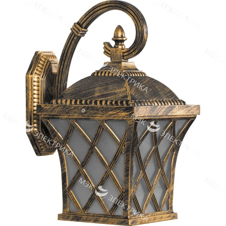 Светильник садово-парковый 60W 230V E27 черное золото, PL4062 "Тартан" Feron