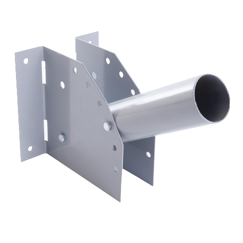 Кронштейн для уличного светильника с переменным углом 500*150*120мм, d48mm, серый, ДС-1