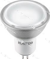 Лампа светодиодная GU5.3-5W-3000K-220V Komtech