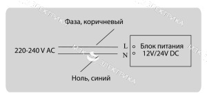 Блок питания 12V, 60W ip67