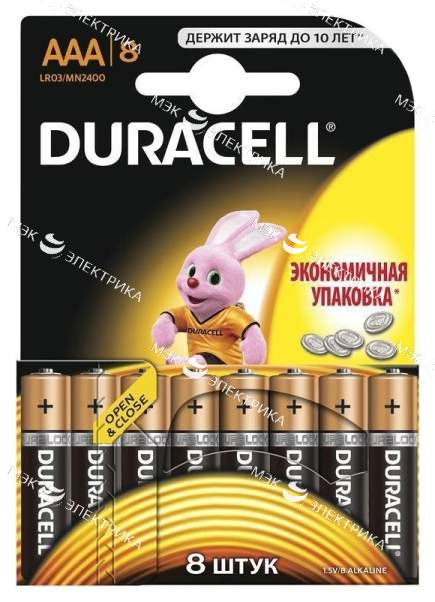 Элемент питания Duracell Basic LR3 (18*BL) (18/180)