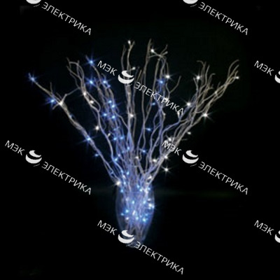 Ветки серебрянные 120см 50 синих LED 230V, LD206B-indoor