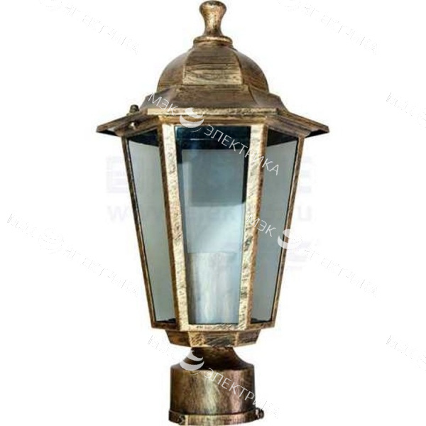 Светильник садово-парковый, 60W 230V E27 черное золото, 6103/PL6103