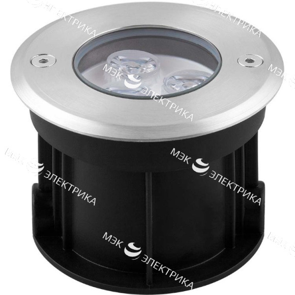 Светильник тротуарный, 3LED теплый белый, 3W, 100*H80mm, IP 67, SP4111