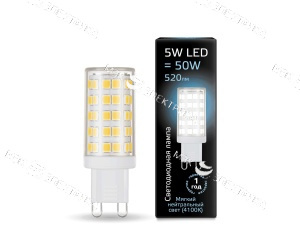 Лампа светодиодная G9 AC185-265V 3W 4100K Gauss LED 1/20/200 диммируемая