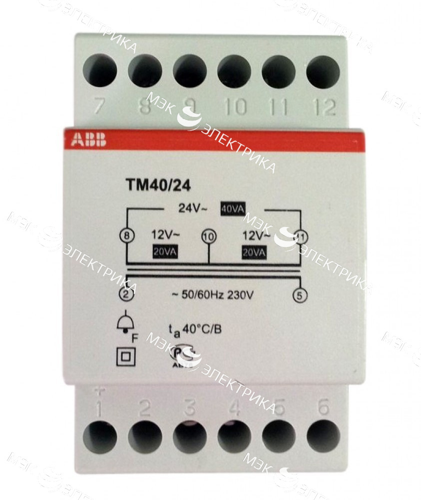 Трансформатор звонковый TM40/24