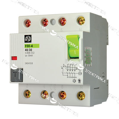 УЗО-4 4P16A/30mA ASD