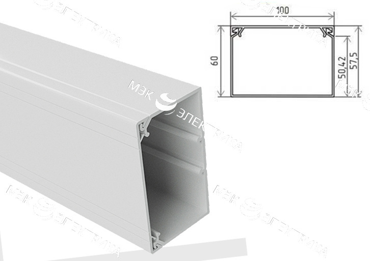 Кабель-канал КЭ 100х60 Ruvinil