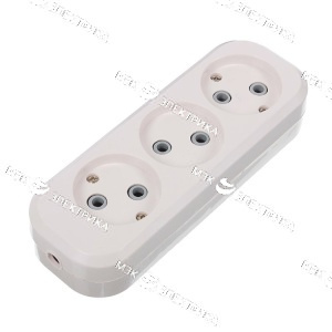 Колодка 3 гнезда c\з RUKA