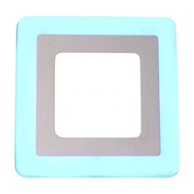 Светильник светодиодный встраиваемый LE LED 2BCLS 16W 3/6K (квадрат, голубое свечение) LEEK