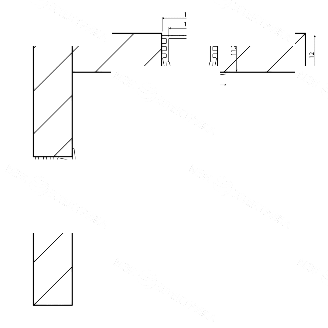 Профиль алюминиевый SWG RC-2212