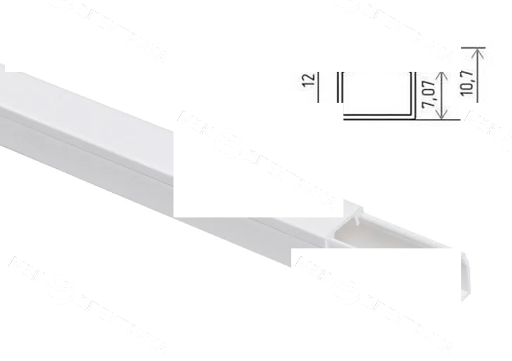 Кабель-канал 12х12 "Лигран" L-2 м Т (200м)