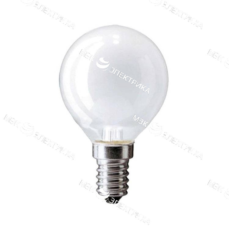 ЛОН Е-14 60 Вт шар матов. OSRAM (М)(снят с производства)