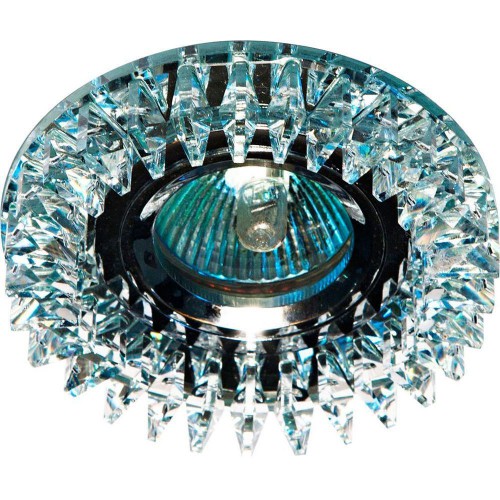 Светильник встраиваемый Feron CD2540 потолочный MR16 G5.3 прозрачный, хром