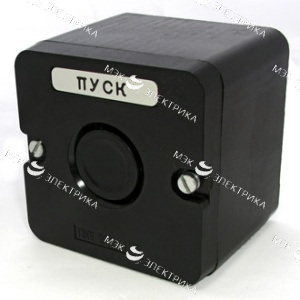 ПКЕ 222/1 IP54 черная кнопка
