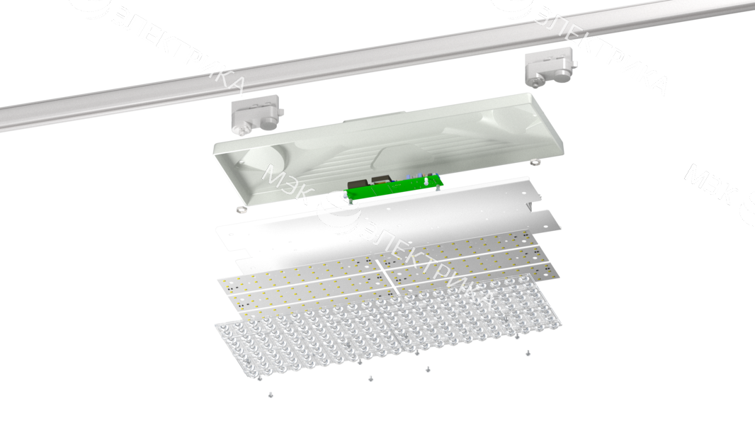 Светильник L-store 60/ГСП05/4.0K/MT-VF/SH/220AC IP20 RAL7038 шинопровод (SH) LEDEL LSTORE00053