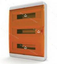 Бокс навесной IP-40 54 модулей прозр/оранжевая BNO 40-54-1