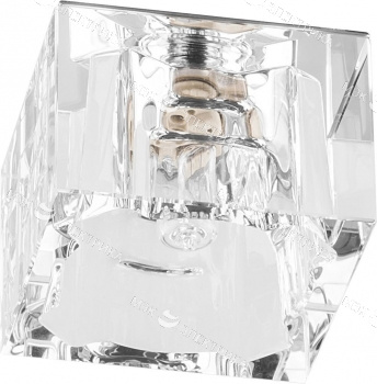 Светильник потолочный JCD9 35W G9 с прозрачным стеклом, хром JD62 Feron