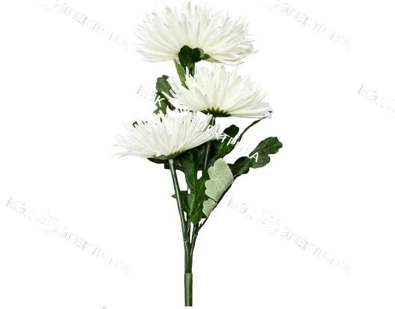 Светильник садово-парковый на солнечной батарее "Астра 3 шт" белый, 3 LED, 80см PL304 Feron