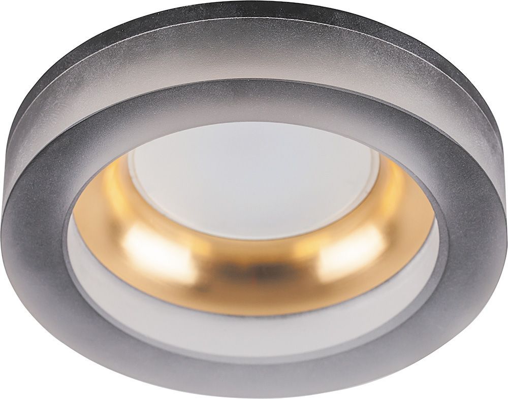 Светильник встраиваемый Feron DL2541 потолочный MR16 G5.3 матовый черный,золото