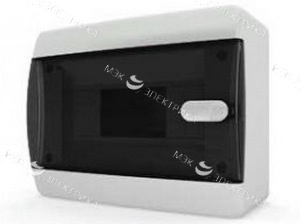 Бокс навесной IP-40 8 модулей прозр/черный CNK 40-08-1