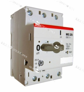 Автомат ABB MS225-20 с регулируемой тепловой защитой