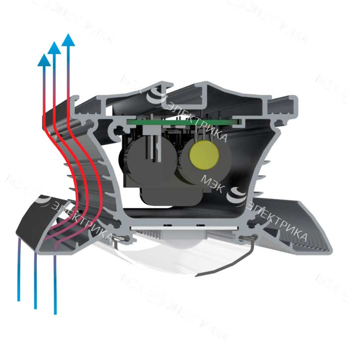 Светильник L-industry 120 Turbine/100/К15/4.0K/01/IKV-24/220AC IP66 поворотное крепление LEDEL 52411