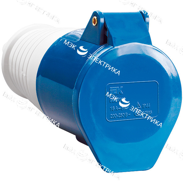 Розетка 213 переносная 2Р+РЕ 16А 220В IP44 