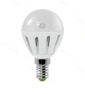 Лампа светодиодная E14- 4W-4000К-P45 (шар) ASD