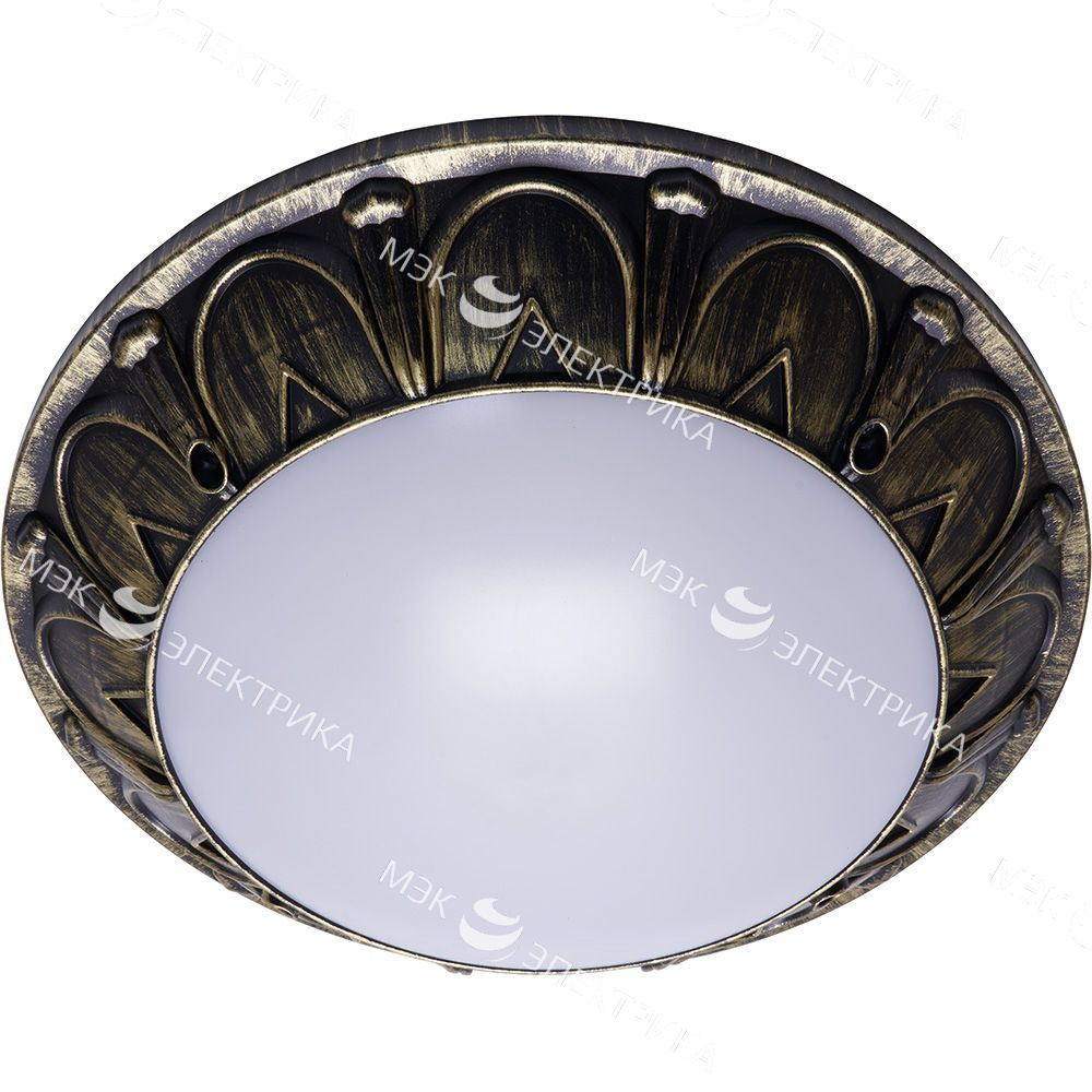 Светильник накладной IP64 , 220V,2*60Вт 2*Е27,черный- античное золото ,серии Маэстро, ФБУ 05-2*20-0